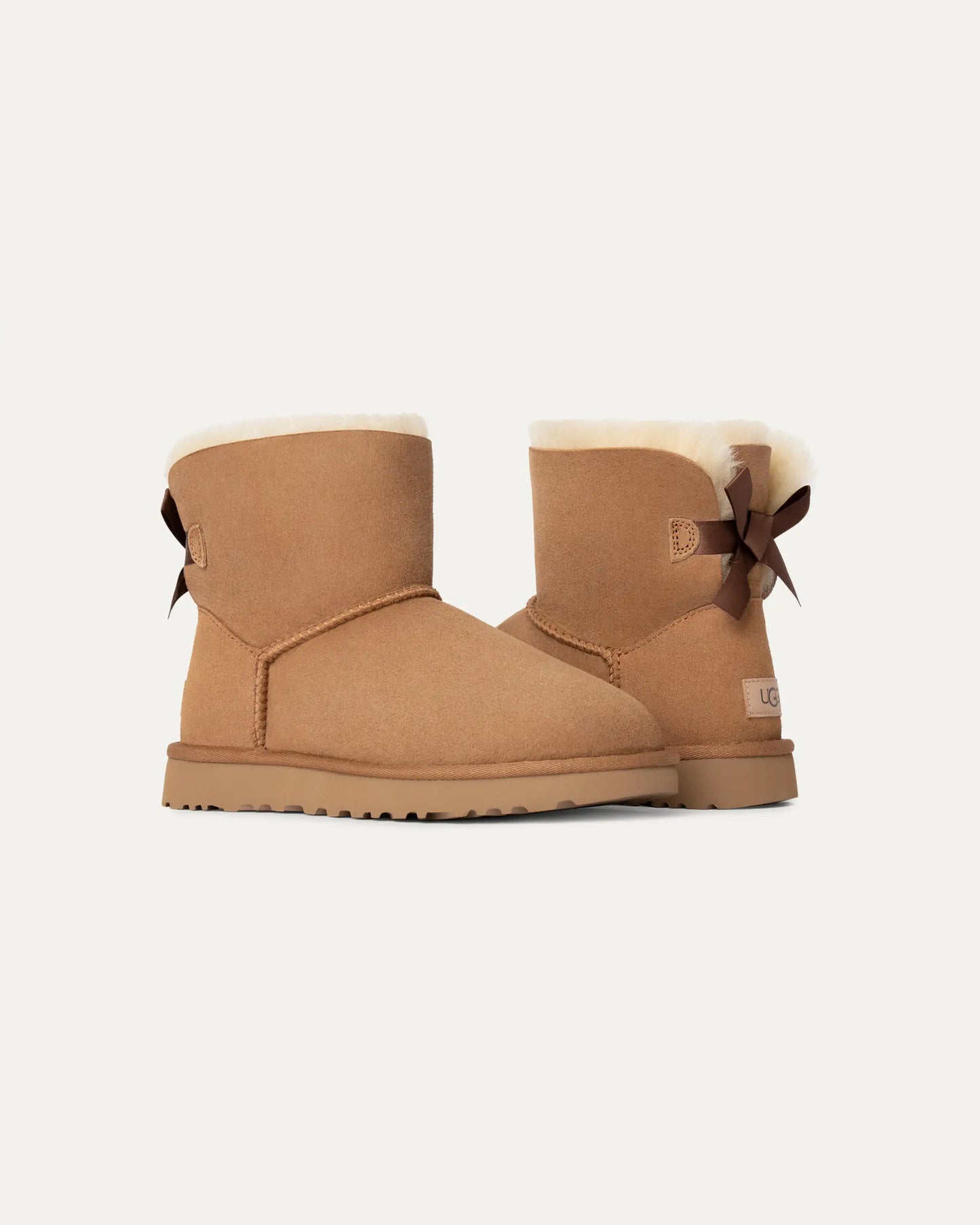 UGG Mini Bailey Bow II Womens Boots - Chestnut