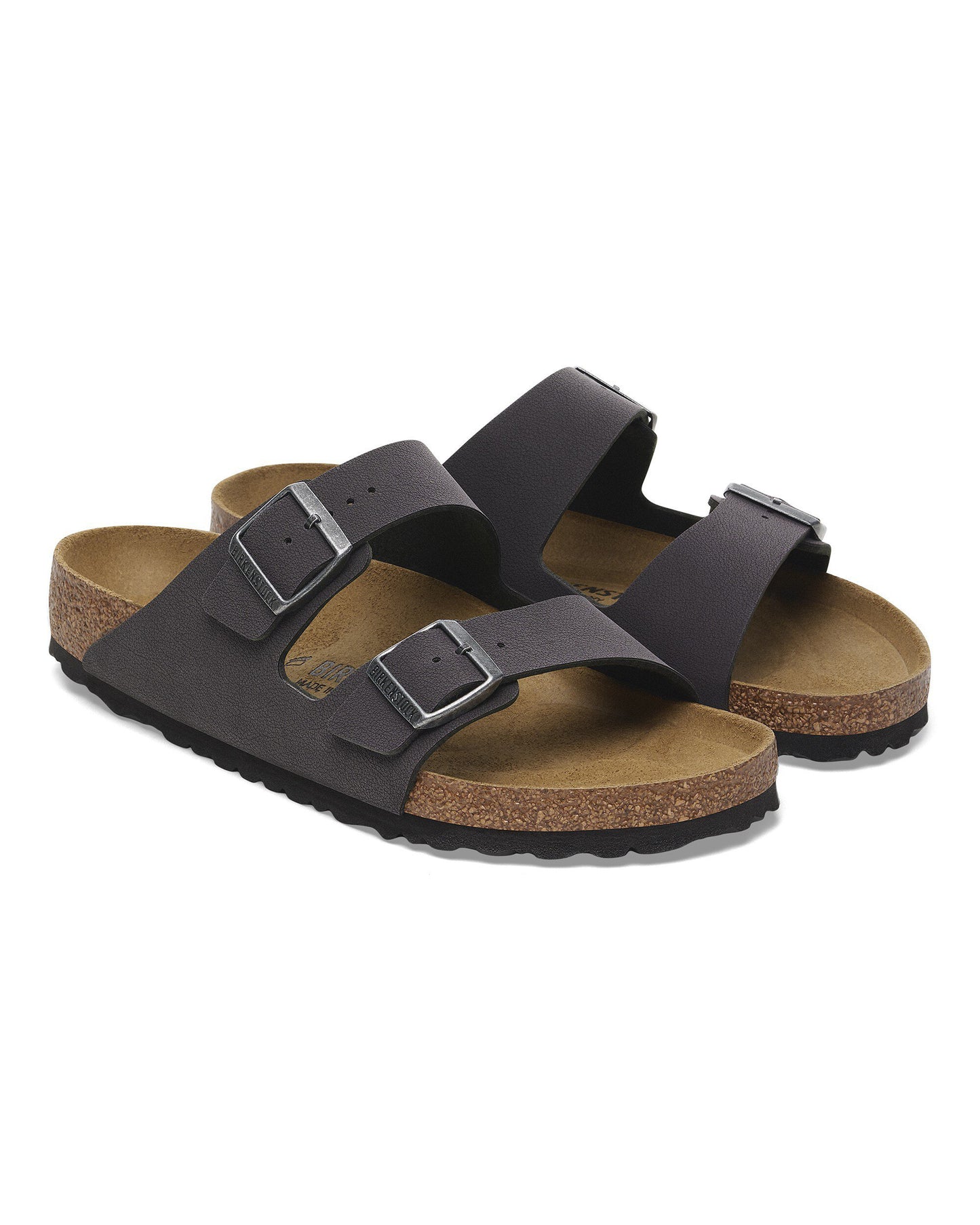 Birkenstock Arizona Birkibuc Mens Sandals Velvet Grey