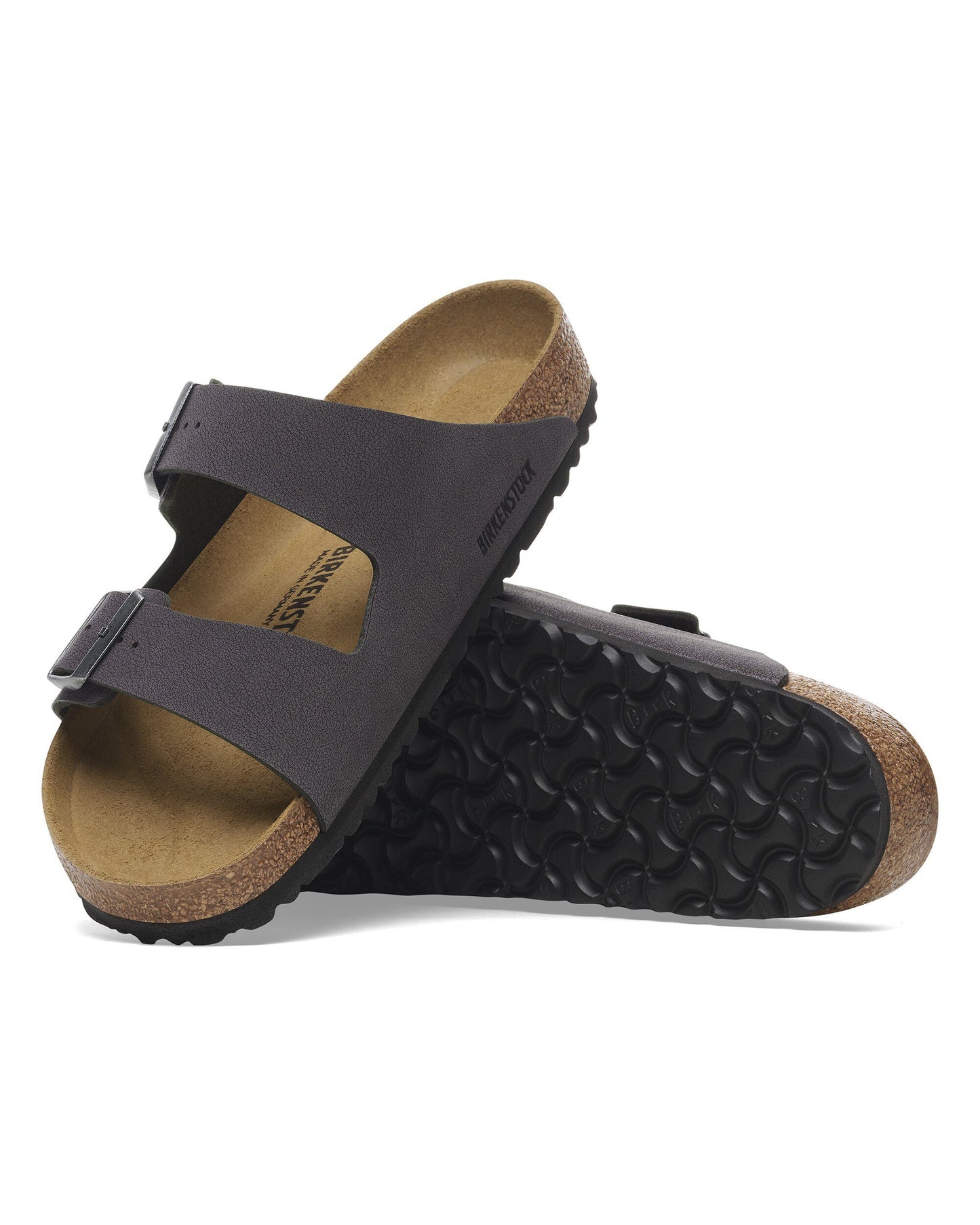 Birkenstock Arizona Birkibuc Mens Sandals Velvet Grey