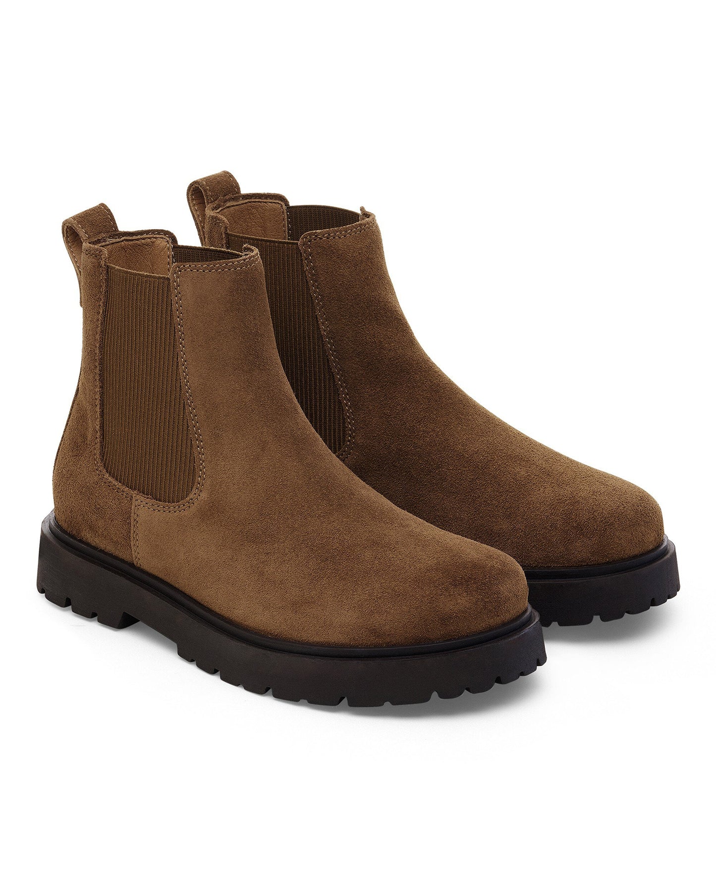 Birkenstock Highwood Slip On Mid Womens Suede Boots - Dark Tea
