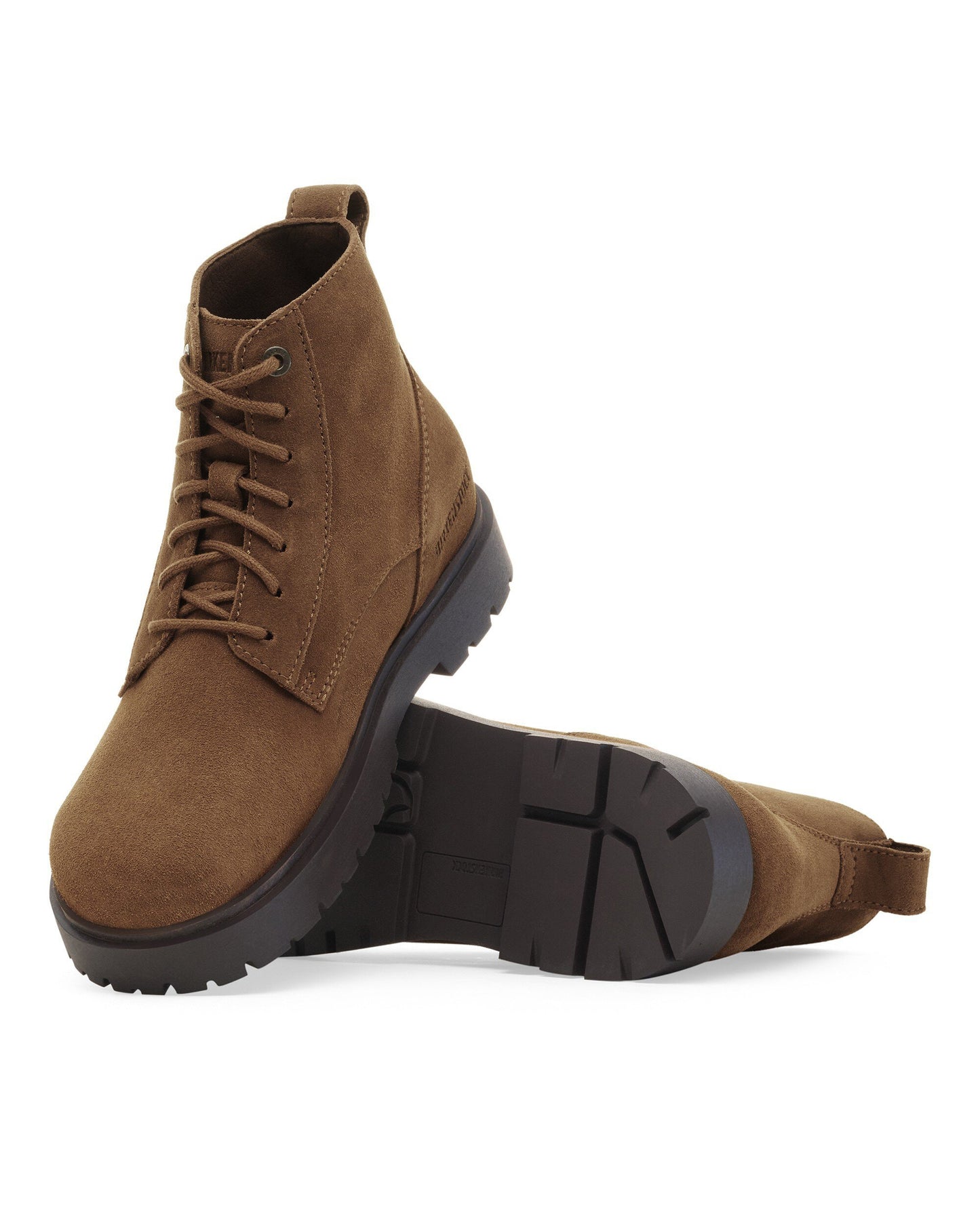 Birkenstock Highwood Lace Mid Womens Suede Boots - Dark Tea