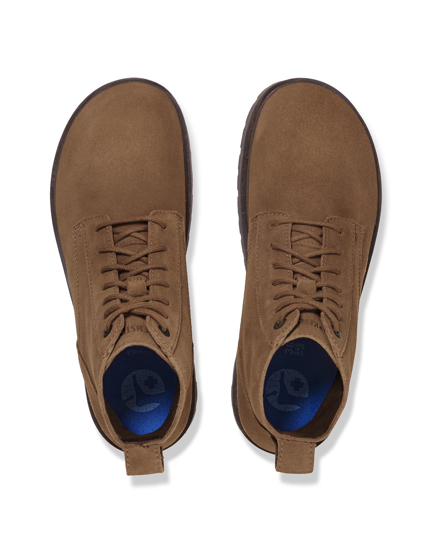 Birkenstock Highwood Lace Mid Womens Suede Boots - Dark Tea
