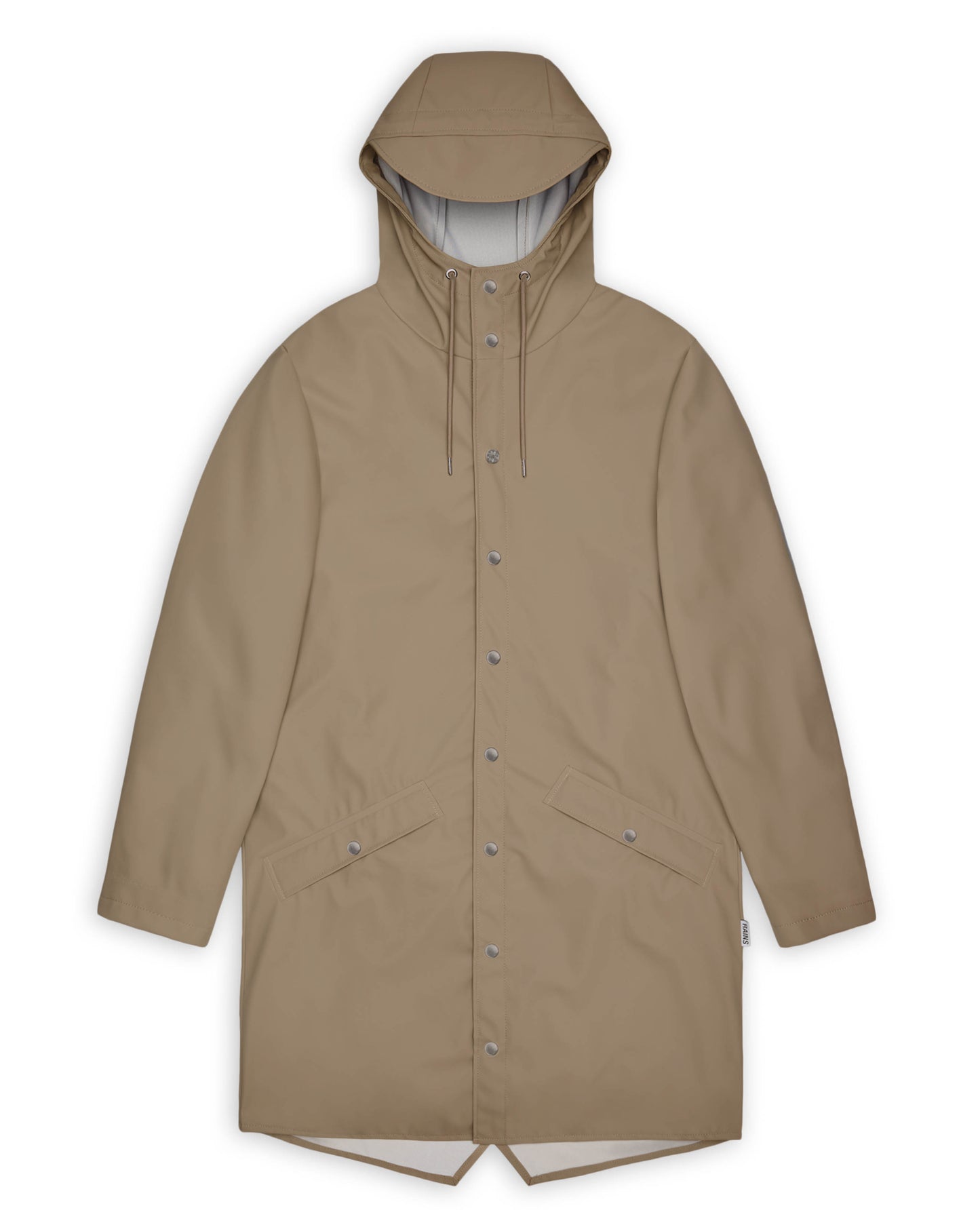 Rains Long Unisex Jacket - 133 Beige