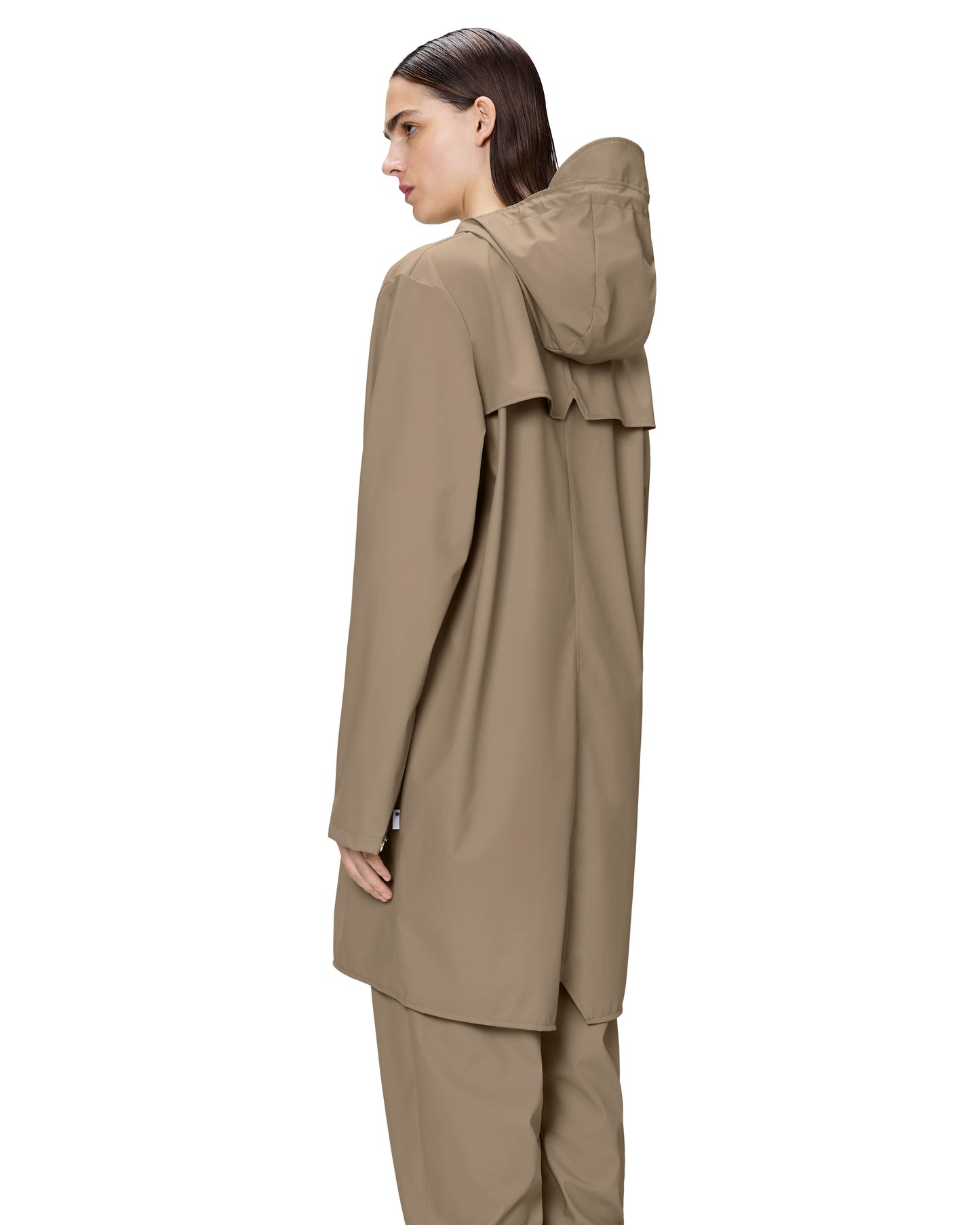 Rains Long Unisex Jacket - 133 Beige