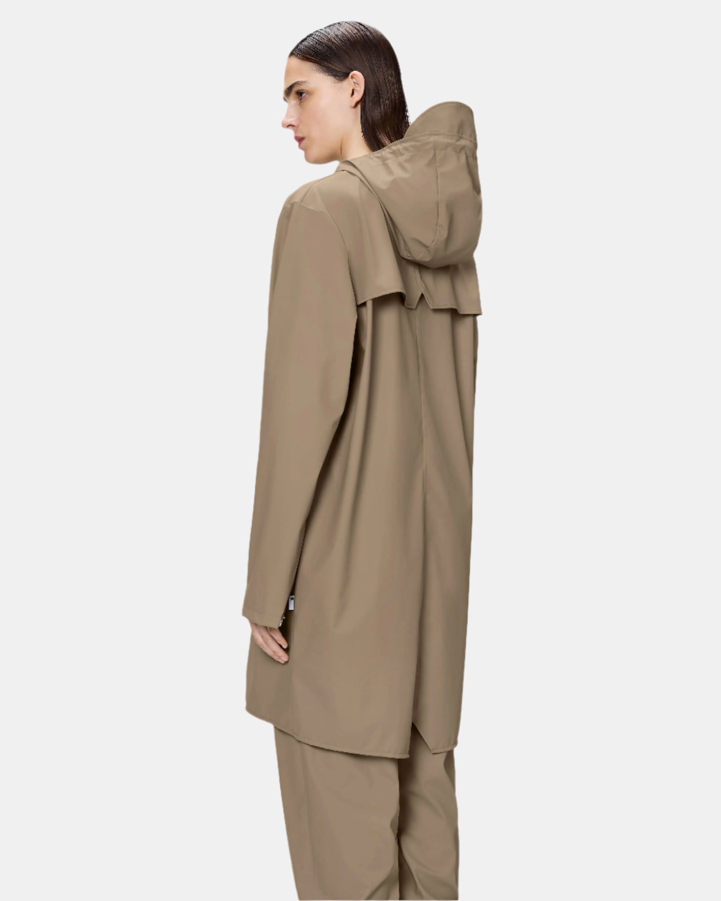 Rains Long Unisex Jacket - 133 Beige
