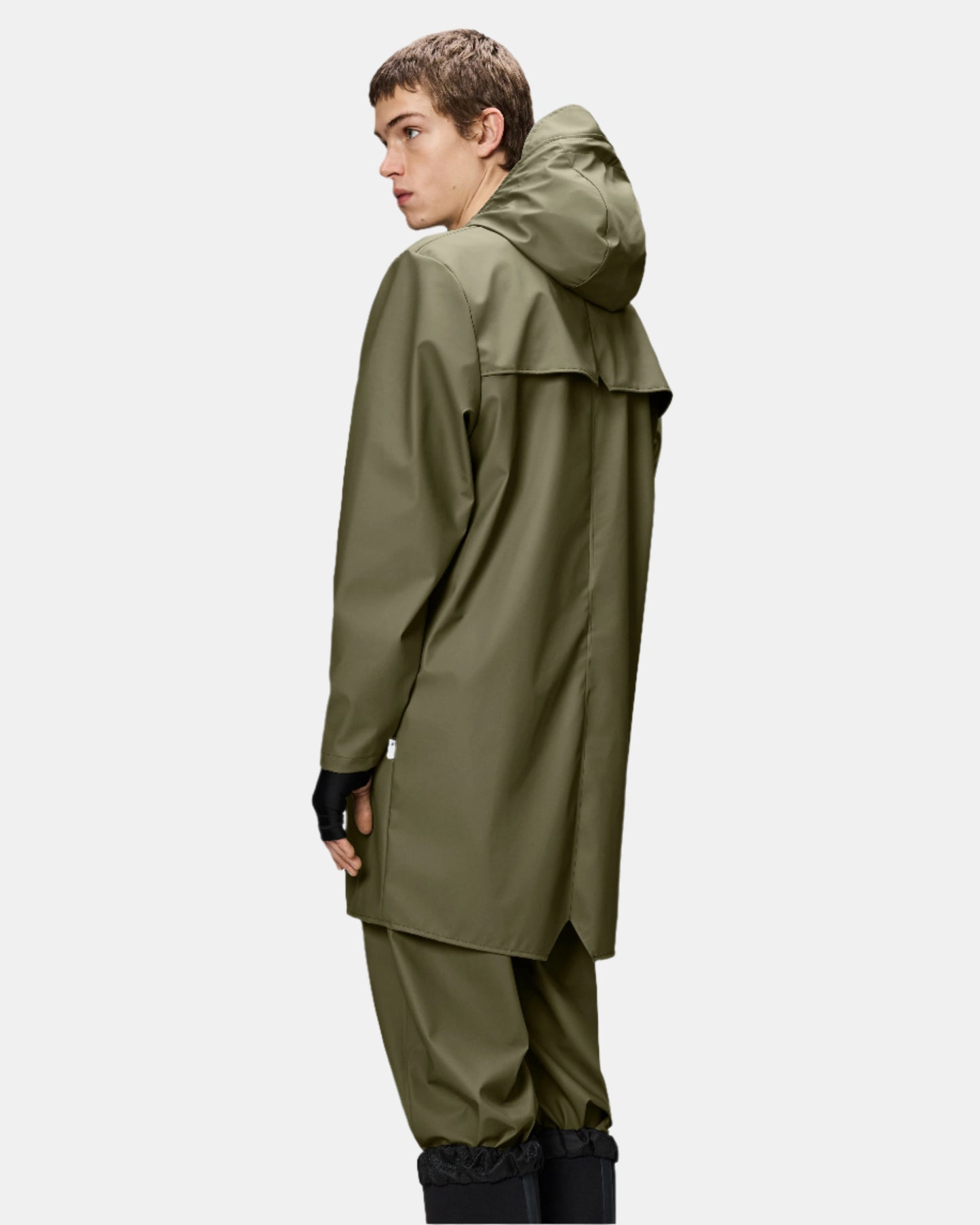 Rains Long Unisex Jacket - 134 Marsh