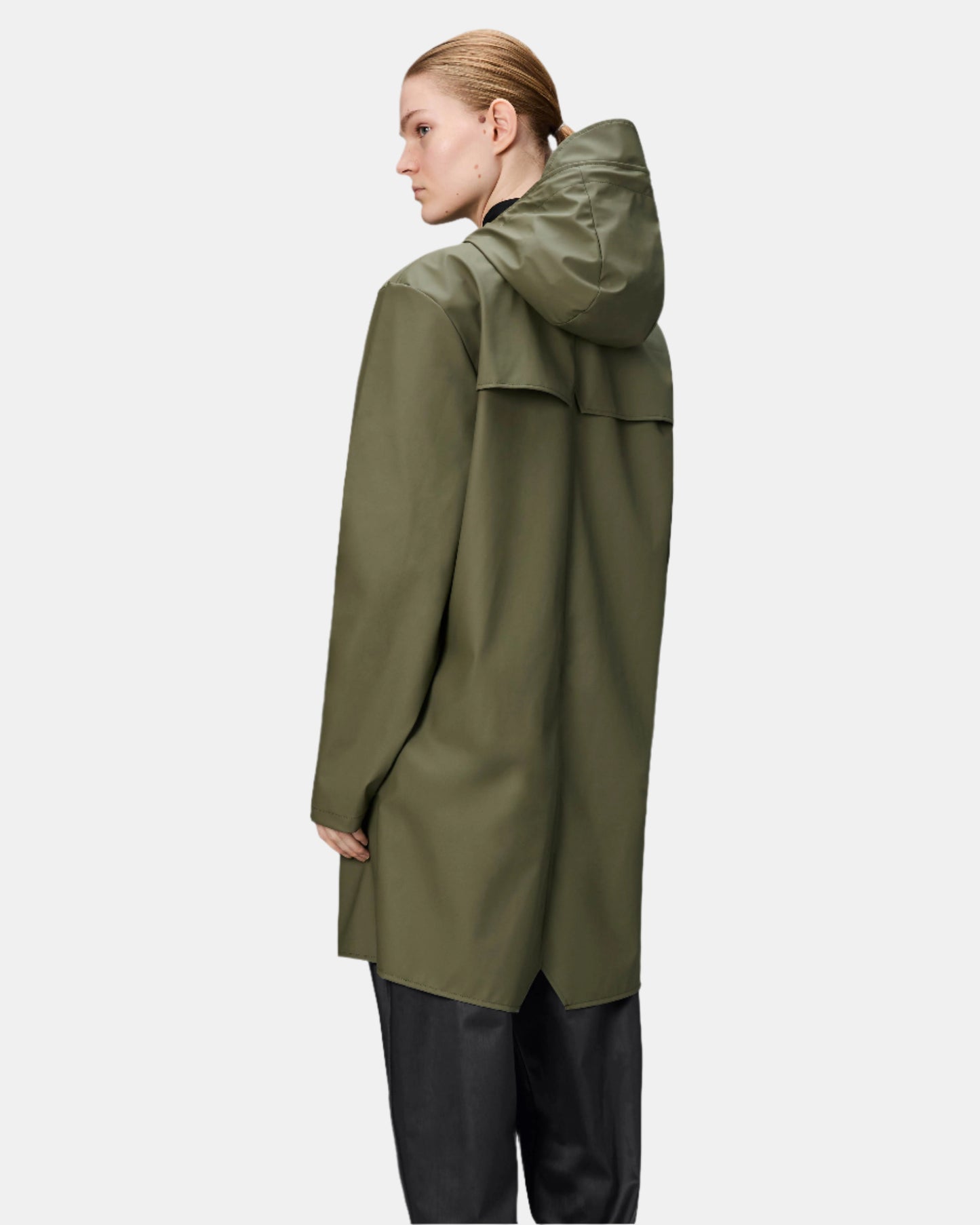 Rains Long Unisex Jacket - 134 Marsh