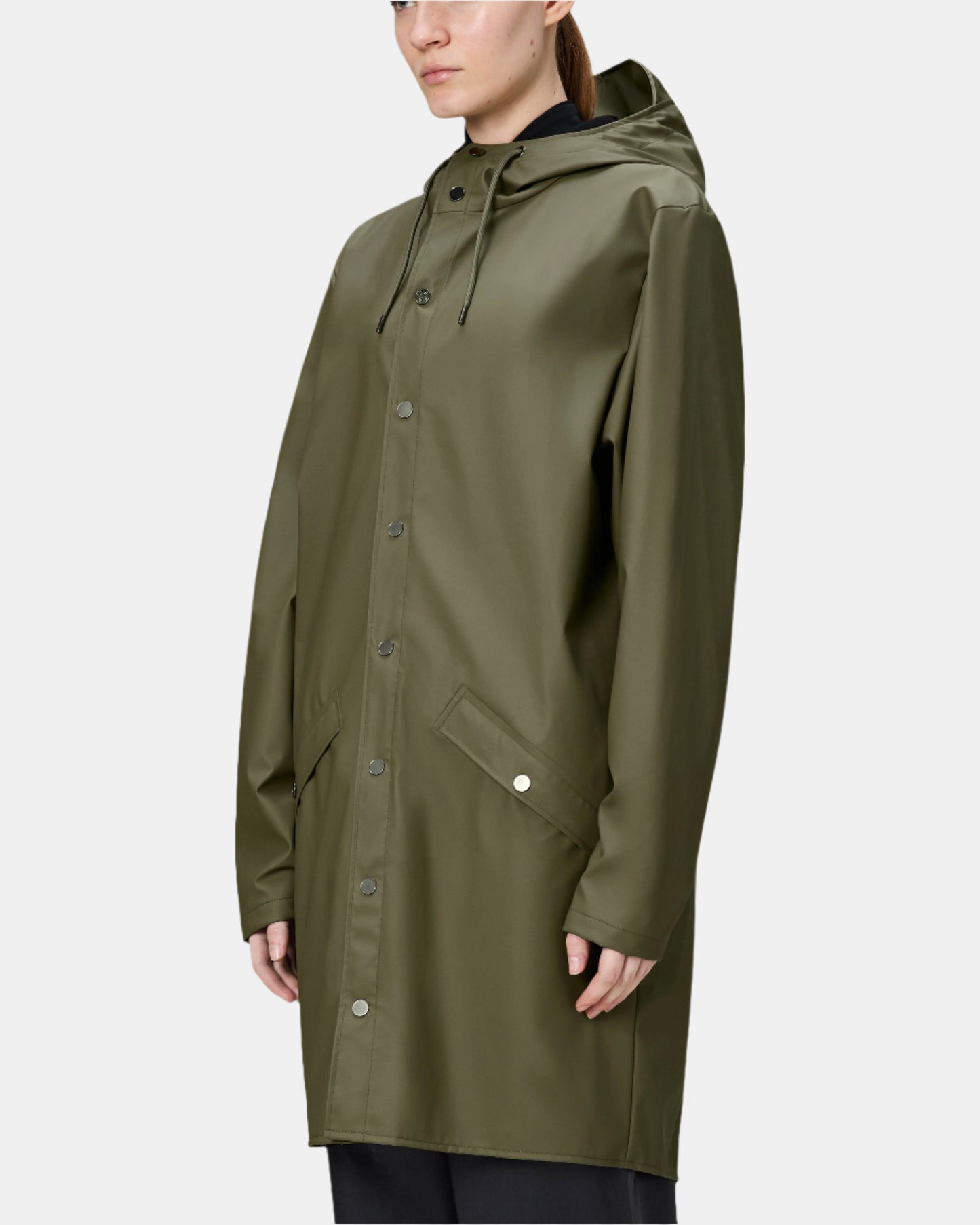 Rains Long Unisex Jacket - 134 Marsh
