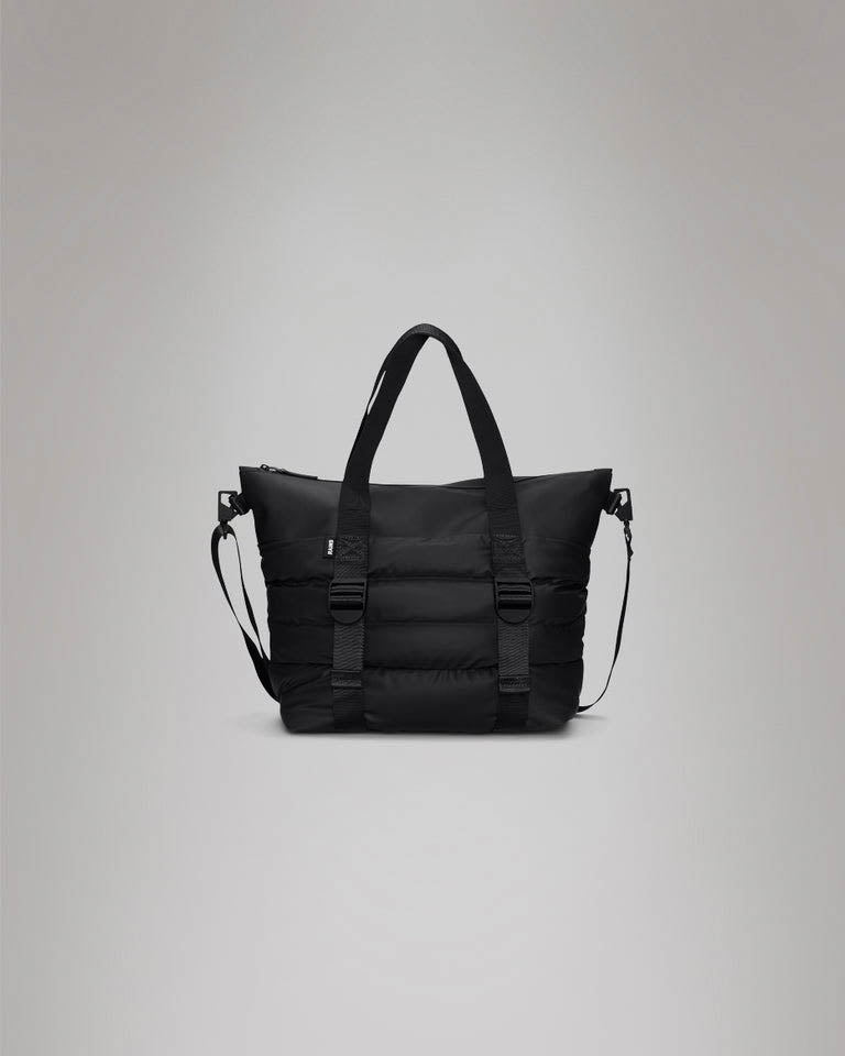 Rains Puffer Mix Tote Bag Mini - 01 Black