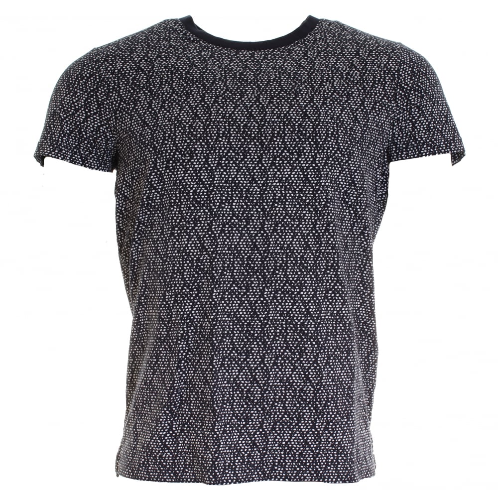 Samsoe & Samsoe Balfrin O-N SS Mens Top - Blue Dot Aop