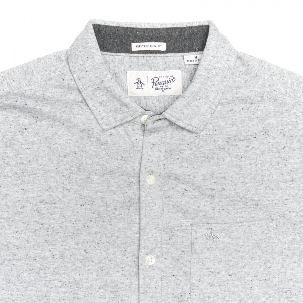 Original Penguin Long Sleeve Knitted Nep Mens Shirt
