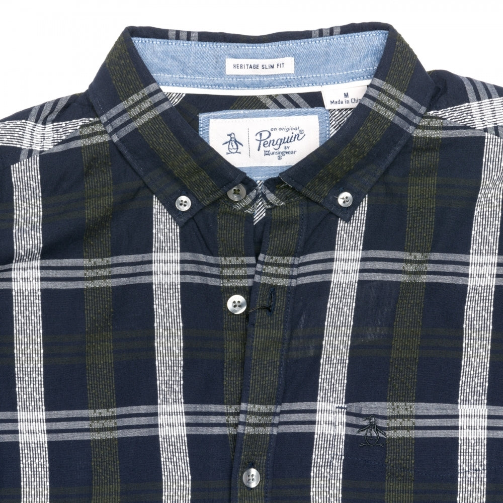 Original Pengiun Long Sleeve Nep Plaid Mens Top