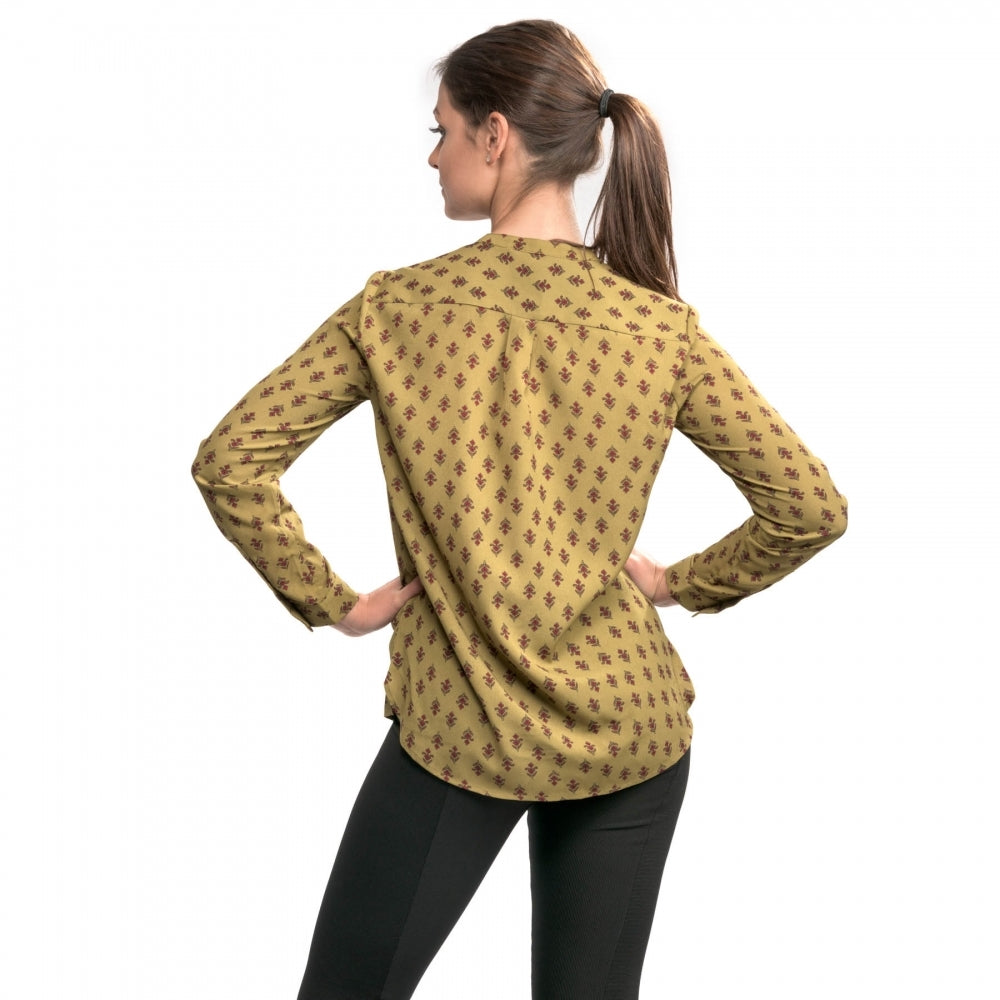 French Connection Elise Crepe Light LS Collarless