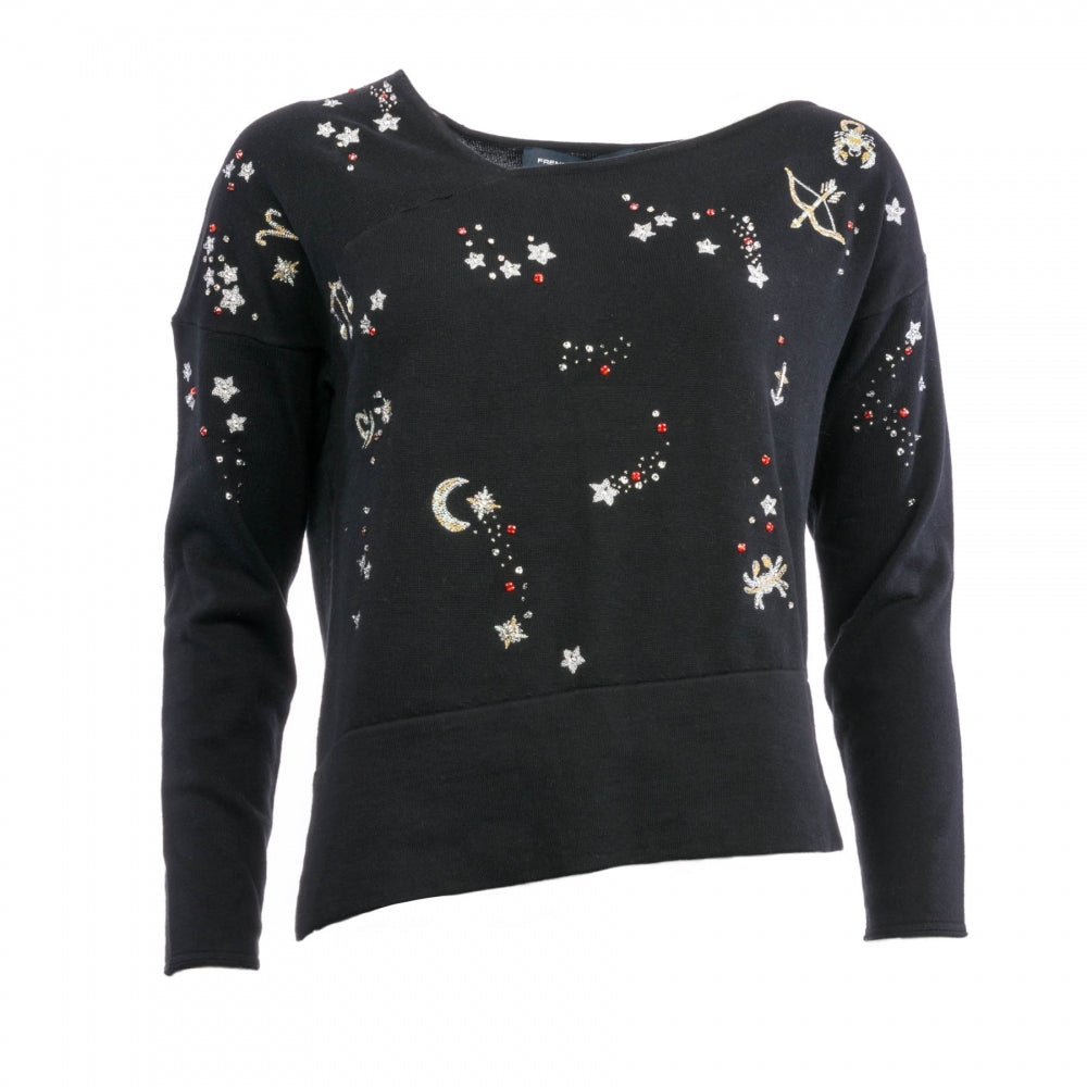 French Connection Zodiac Knits LS Womens Jumper