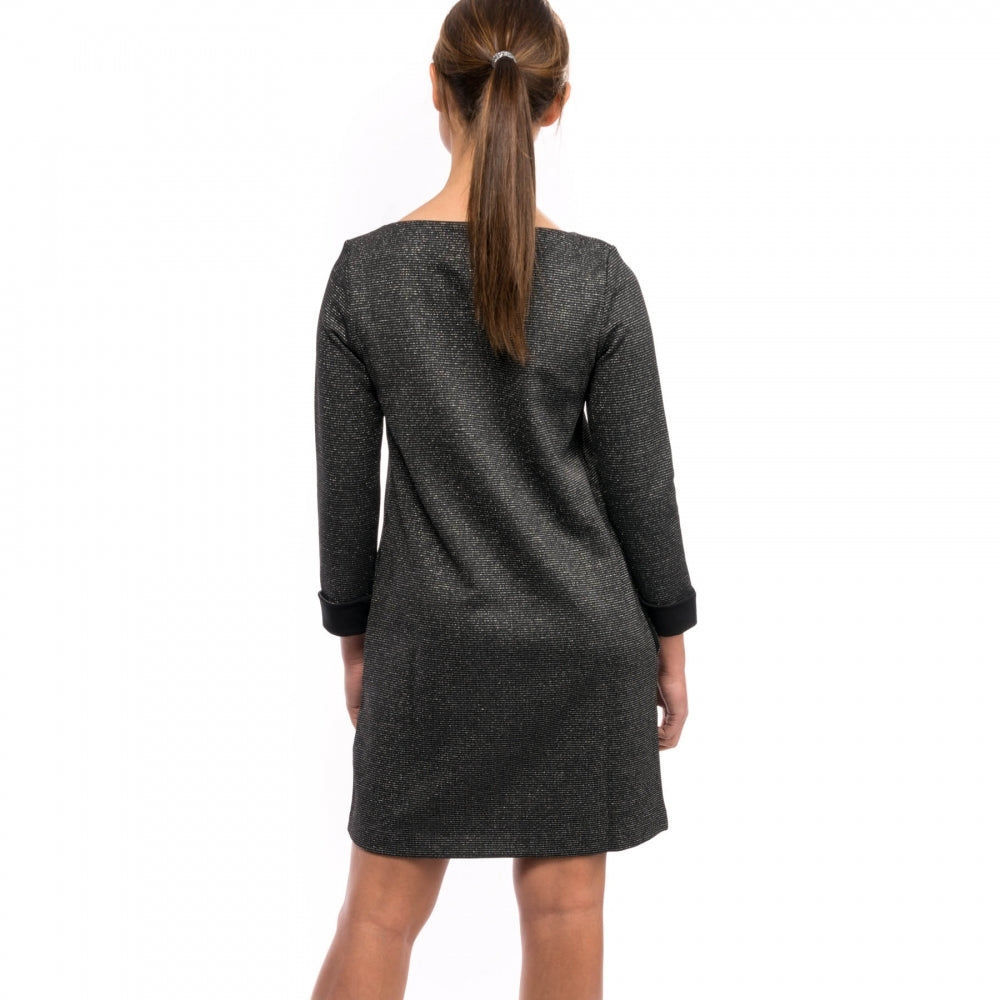 French Connection Louna Jersey LS Full Emb Womens Dress