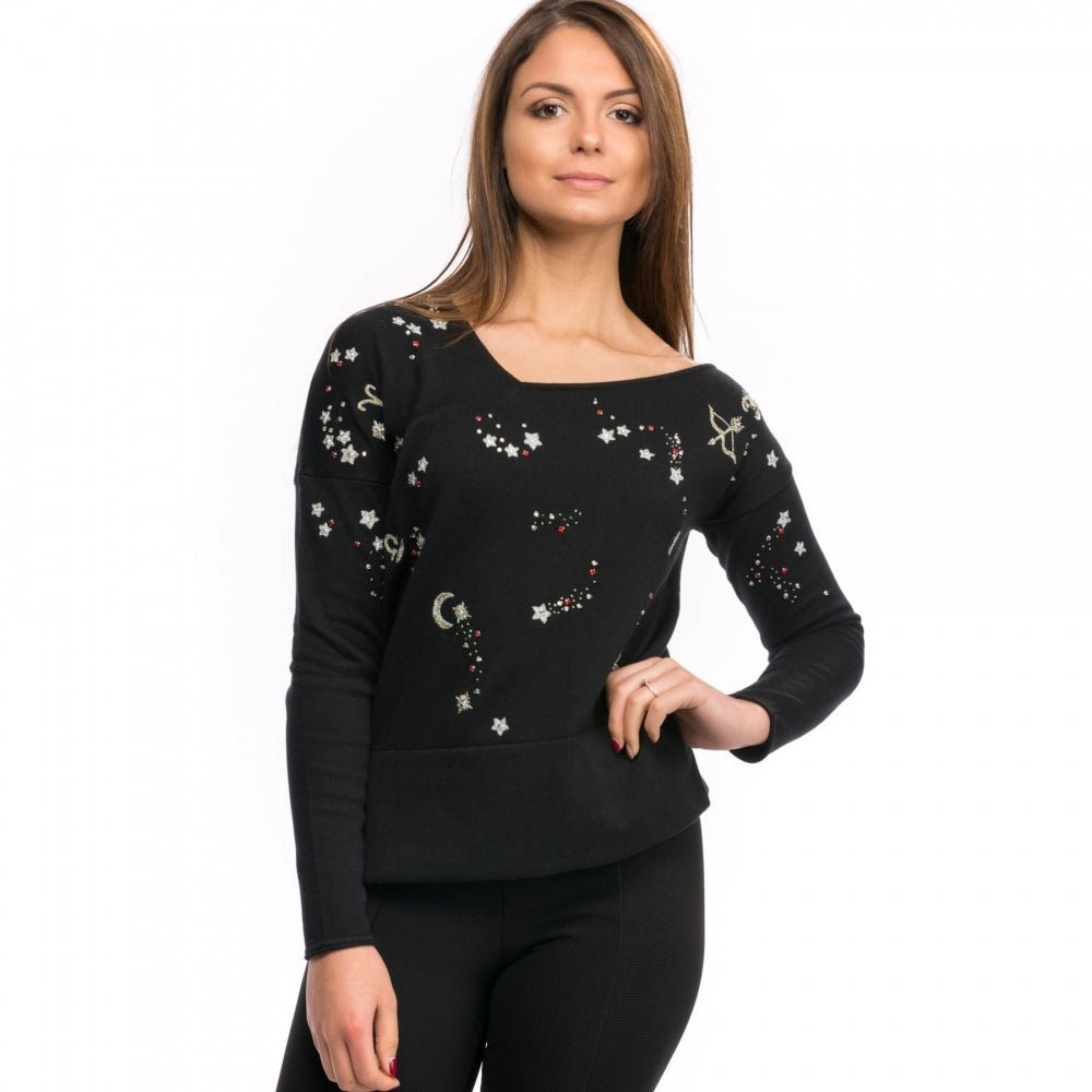 French Connection Zodiac Knits LS Womens Jumper