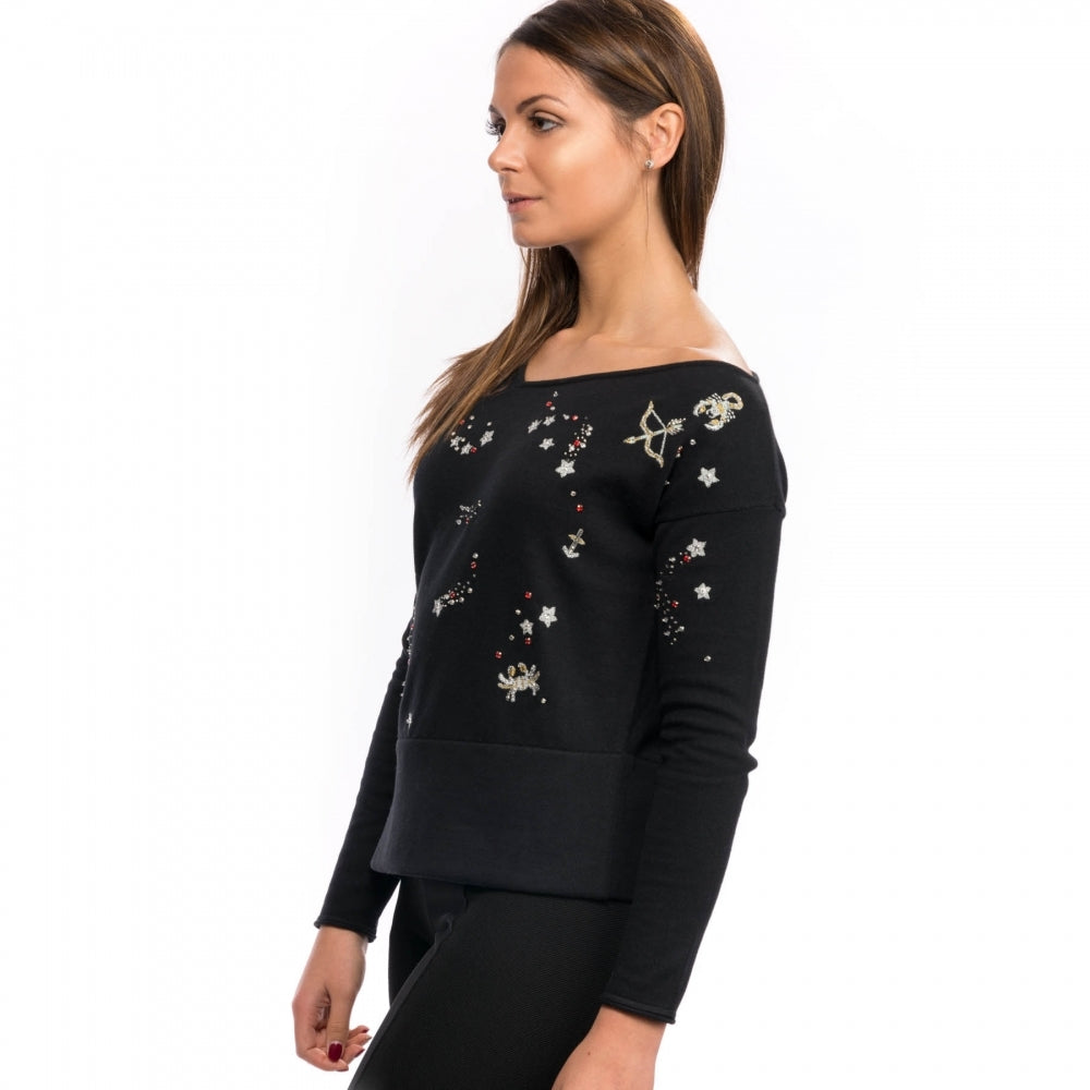 French Connection Zodiac Knits LS Womens Jumper
