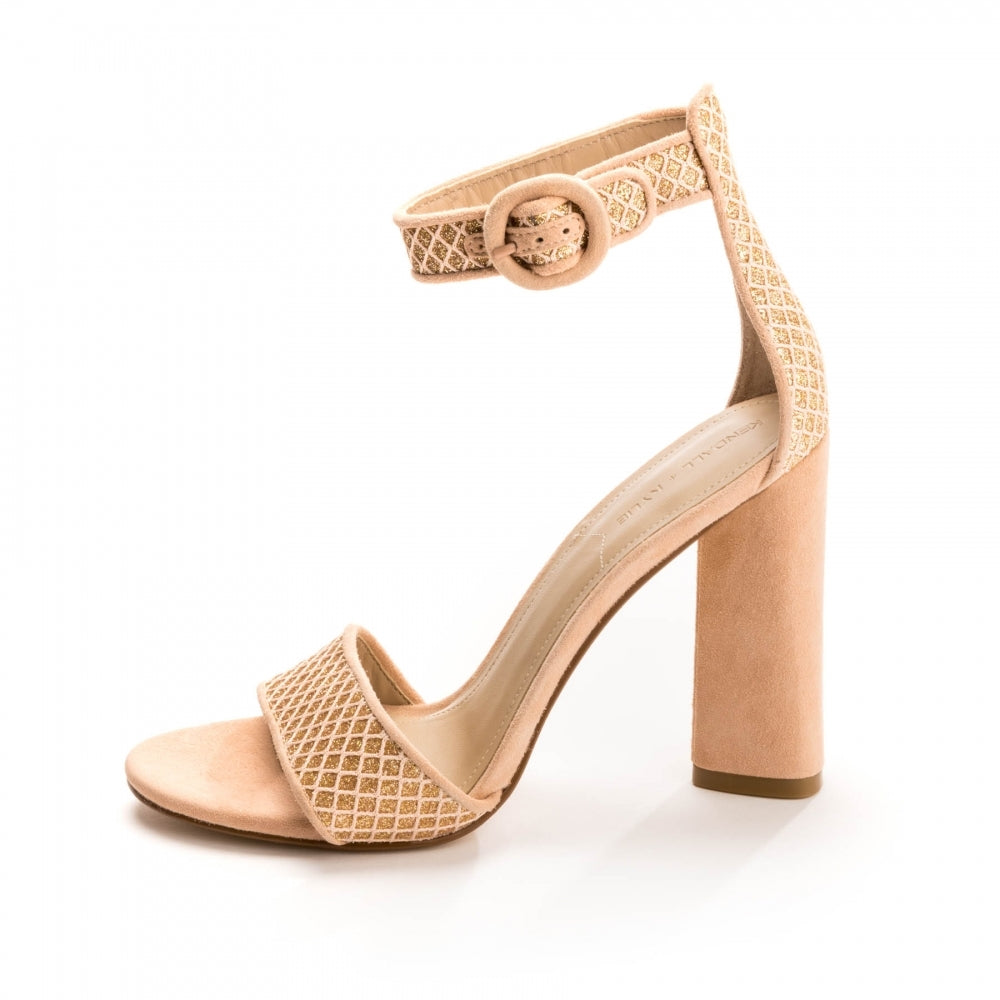 Kendall + Kylie Giselle Womens Suede Ankle Strap Heels