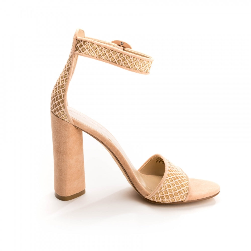 Kendall + Kylie Giselle Womens Suede Ankle Strap Heels