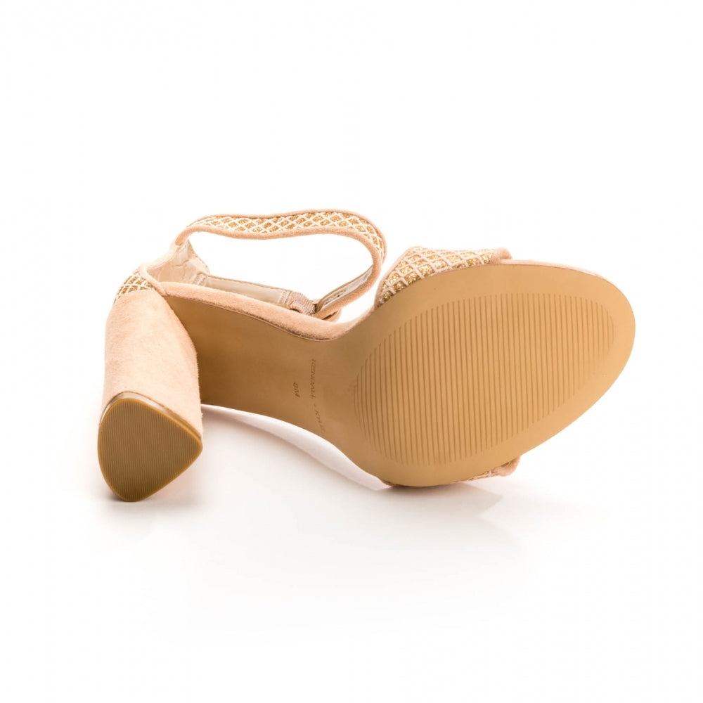 Kendall + Kylie Giselle Womens Suede Ankle Strap Heels