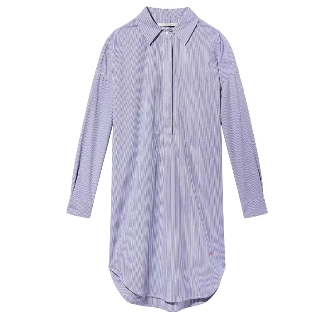 maison scotch shirt dress Maison Scotch - Belted Mini Denim Shirt Dress