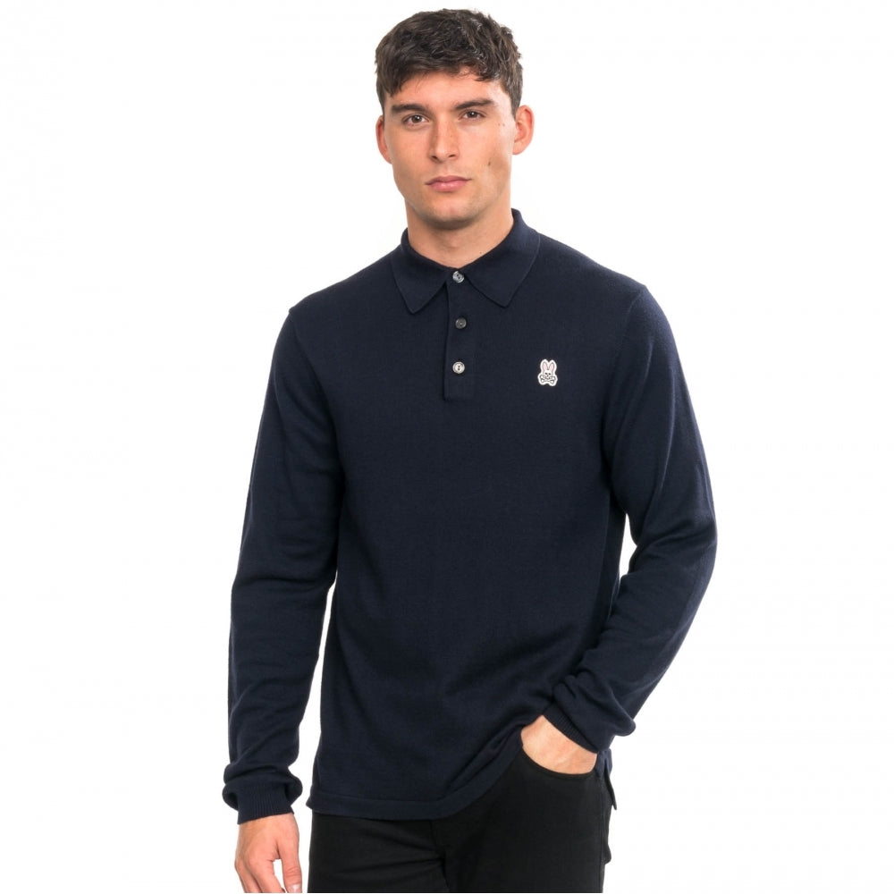 Psycho Bunny Mens Mason Ls Polo