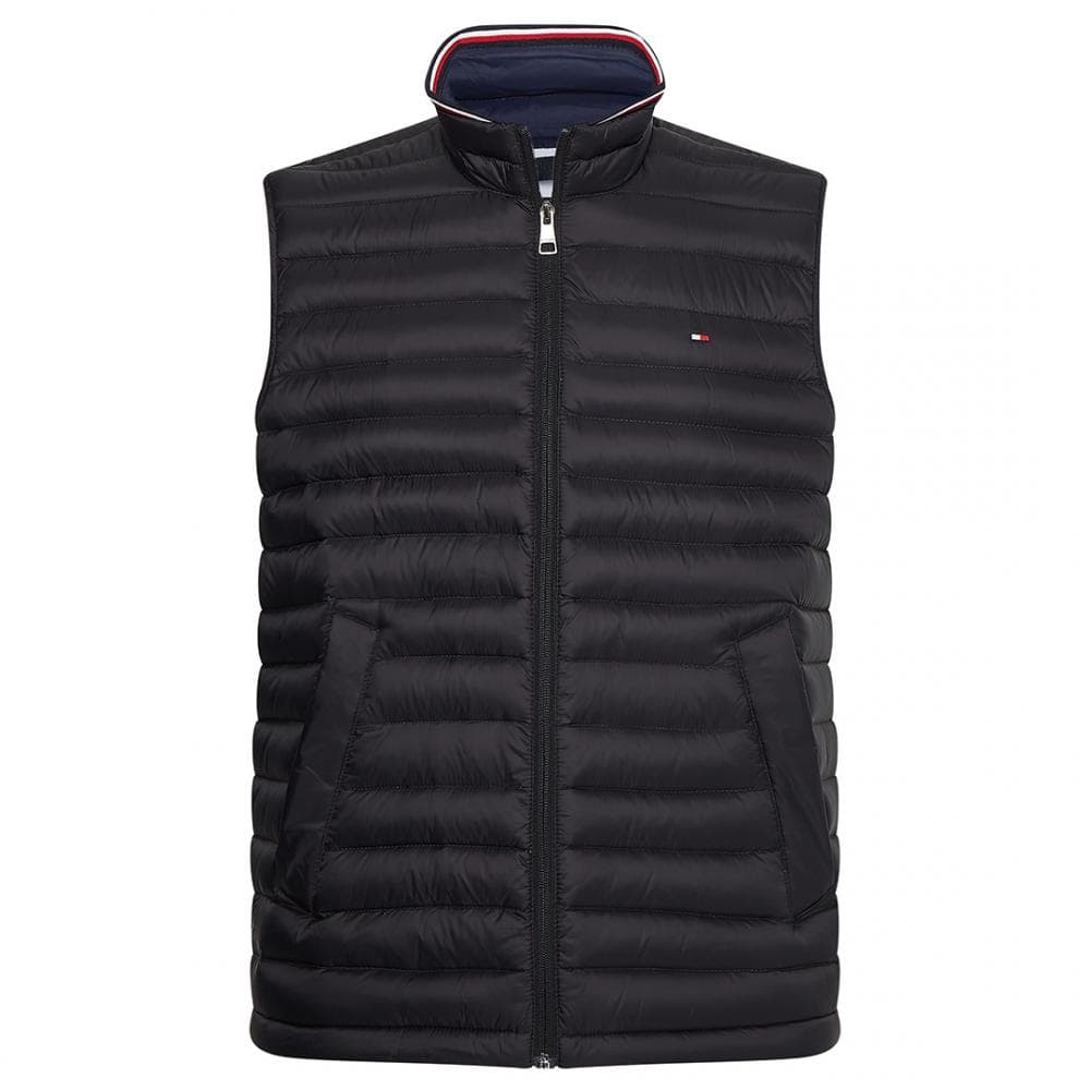 Tommy Hilfiger Core Packable Mens Circular Gilet - Jet Black