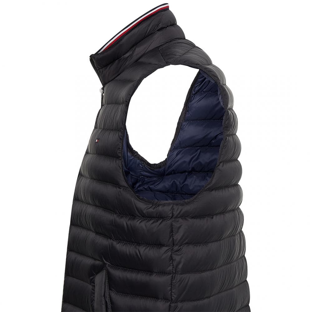 Tommy Hilfiger Core Packable Mens Circular Gilet - Jet Black