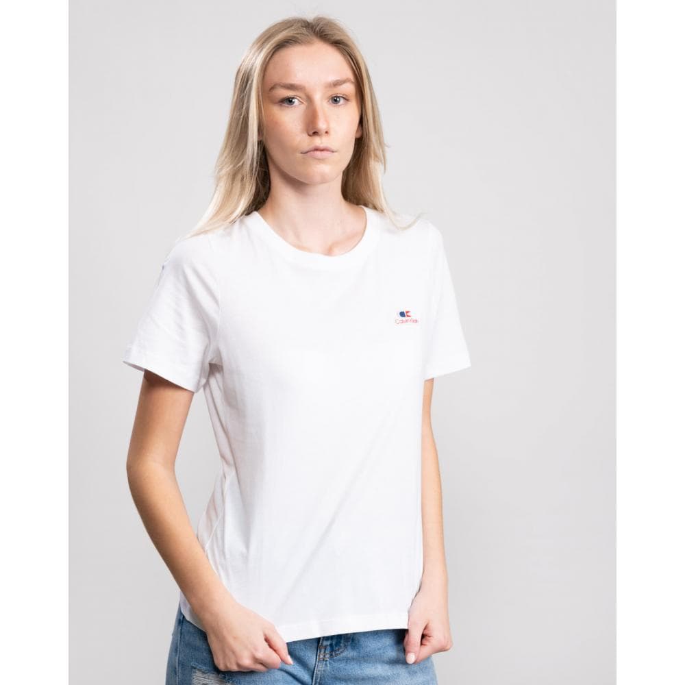 Calvin Klein Vintage Logo Small Short Sleeve Womens T-Shirt