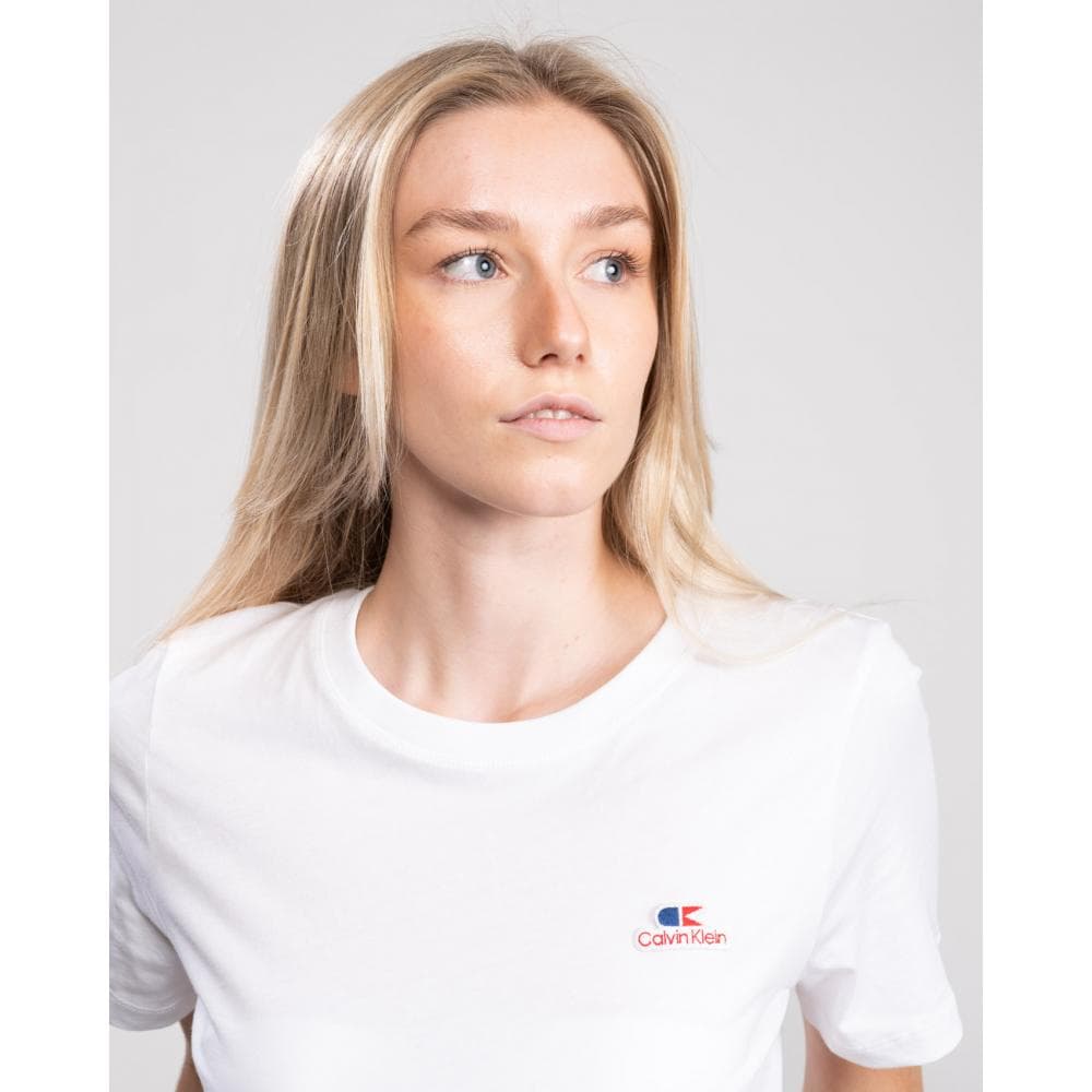 Calvin Klein Vintage Logo Small Short Sleeve Womens T-Shirt