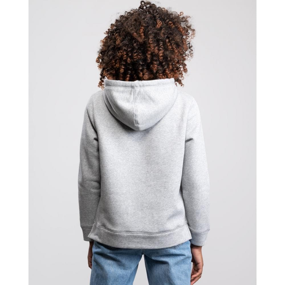Tommy Hilfiger Heritage Logo Womens Hoodie - Light Grey Htr