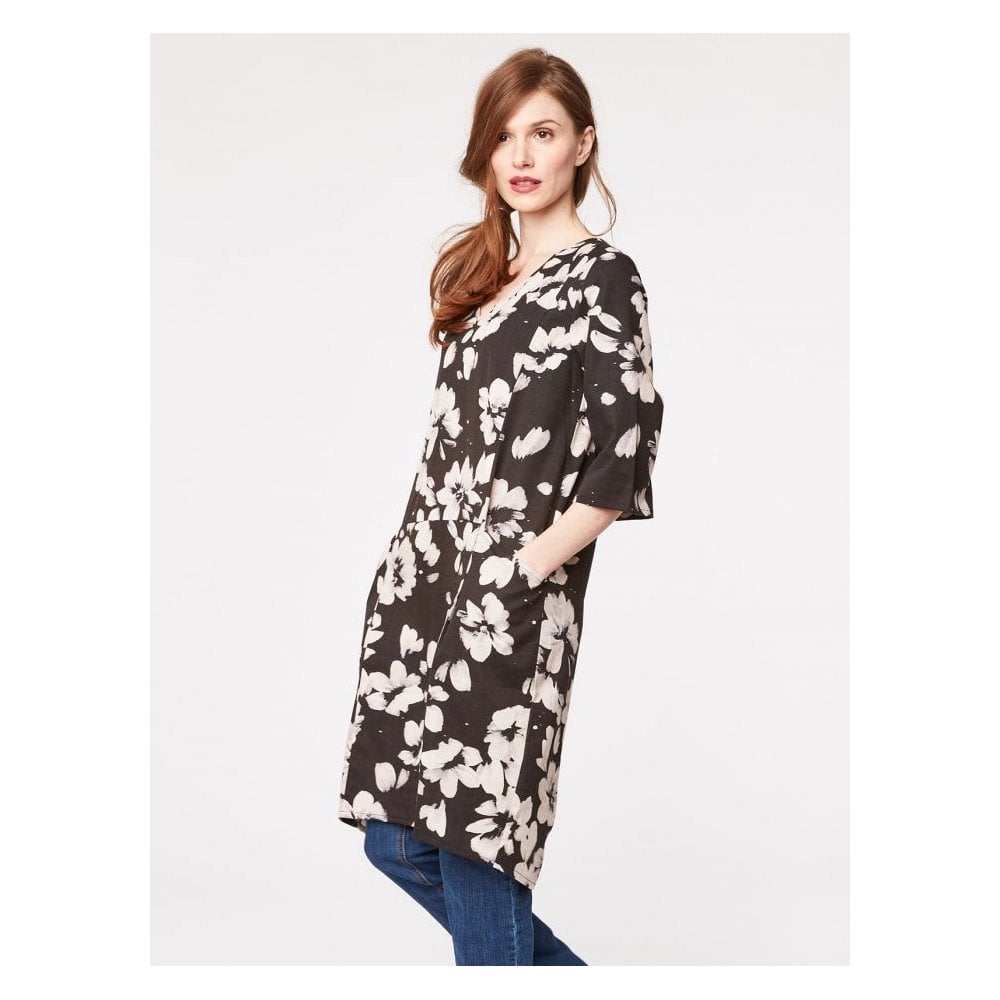 Thought Clothing Marin Womens Tencel Flower Print Dress