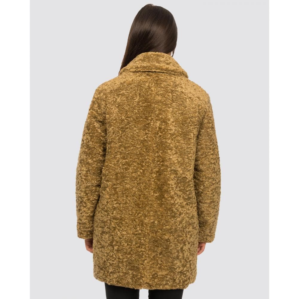Samsoe & Samsoe Natja Womens Faux Fur Teddy Bear Coat