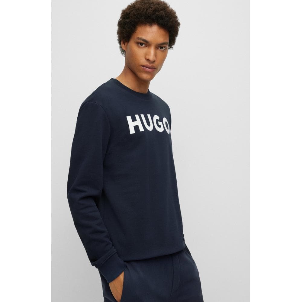 HUGO HUGO Dem Large Logo Mens Crew Neck Sweatshirt