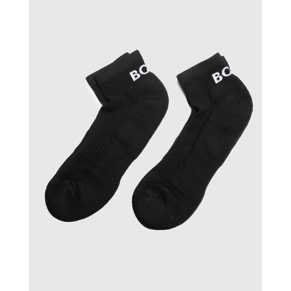 BOSS Orange AS Sport 2 Pack Mens Trainer Socks NOS - Black 001