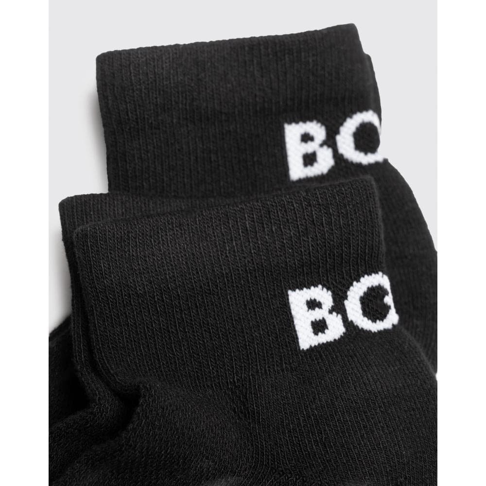 BOSS Orange AS Sport 2 Pack Mens Trainer Socks NOS - Black 001