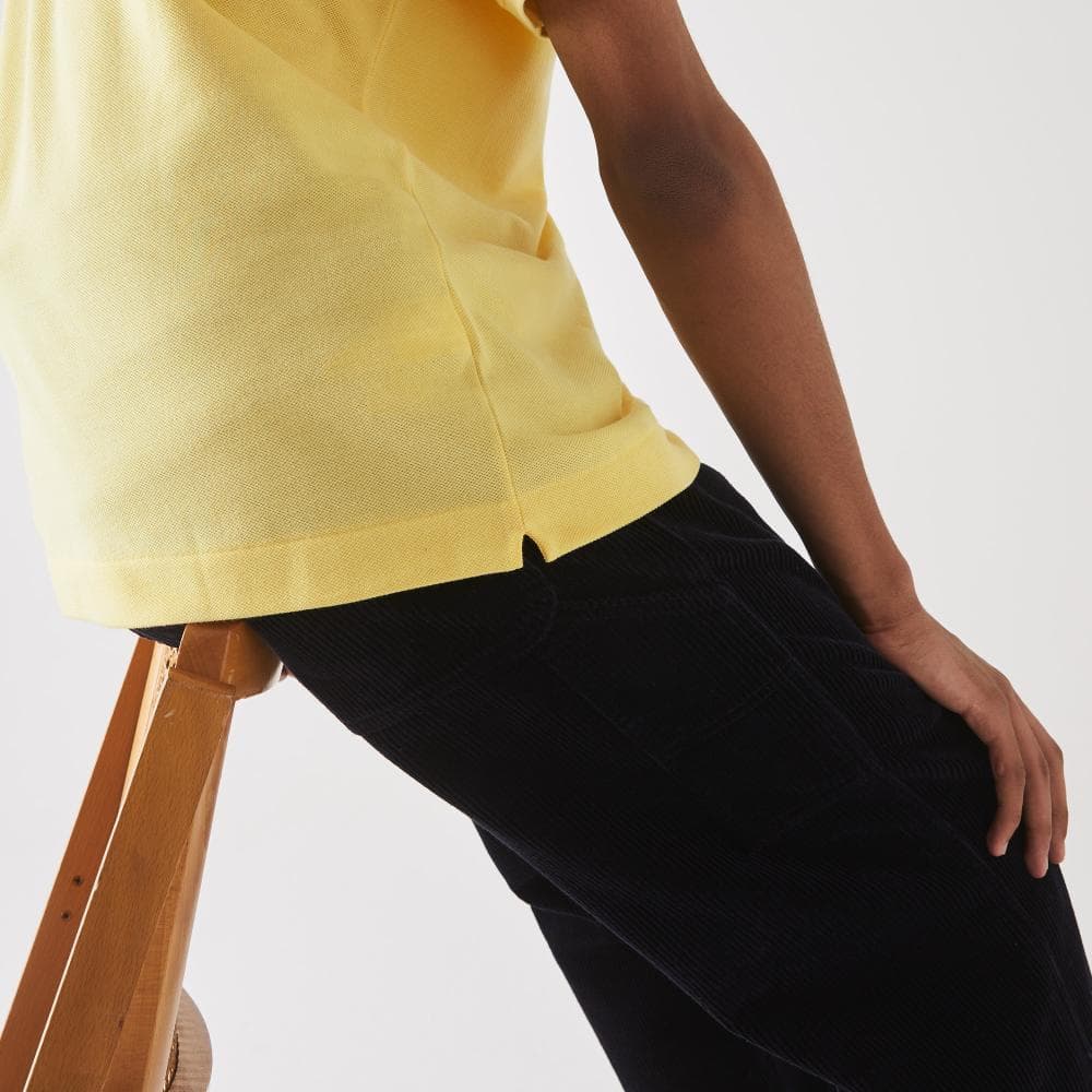 Lacoste Classic Fit L.12.12 Mens Short Sleeve Polo Shirt - Yellow 107