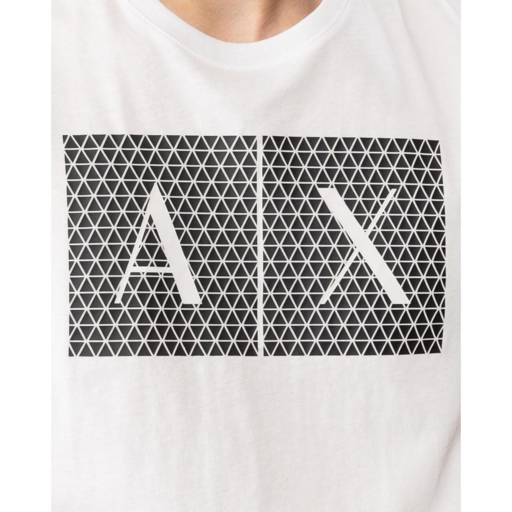 Armani Exchange Mens Slim Fit A|X Large Icon Logo T-Shirt - White
