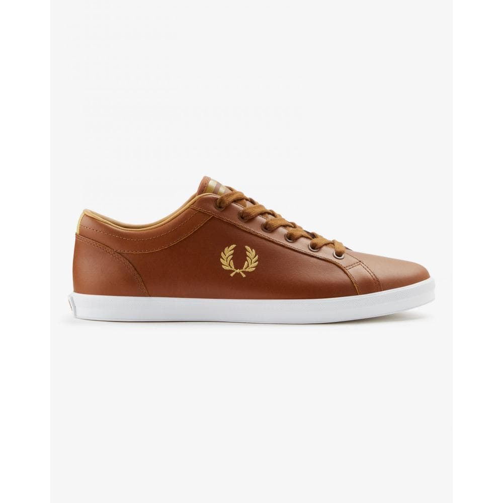 Fred Perry Mens Baseline Leather Trainers