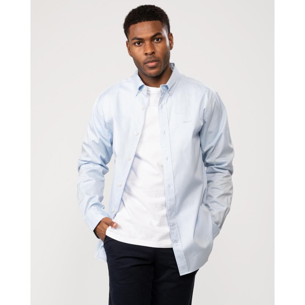 GANT Mens Regular Fit Long Sleeve Pinpoint Oxford Shirt