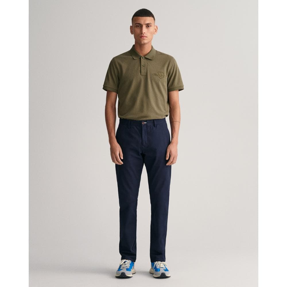 GANT Mens Slim Fit Tech Prep™ Chinos - 410 Marine