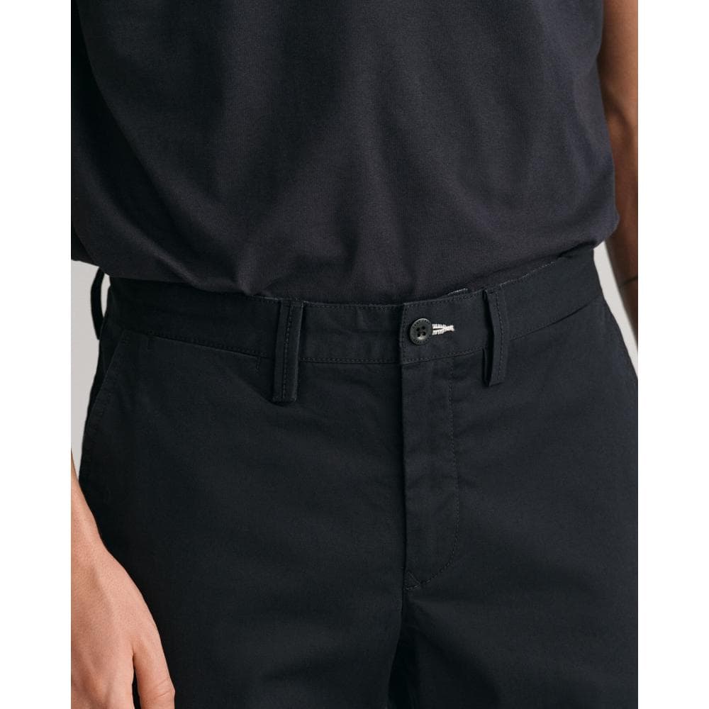 GANT Mens Slim Fit Twill Chinos - 5 Black