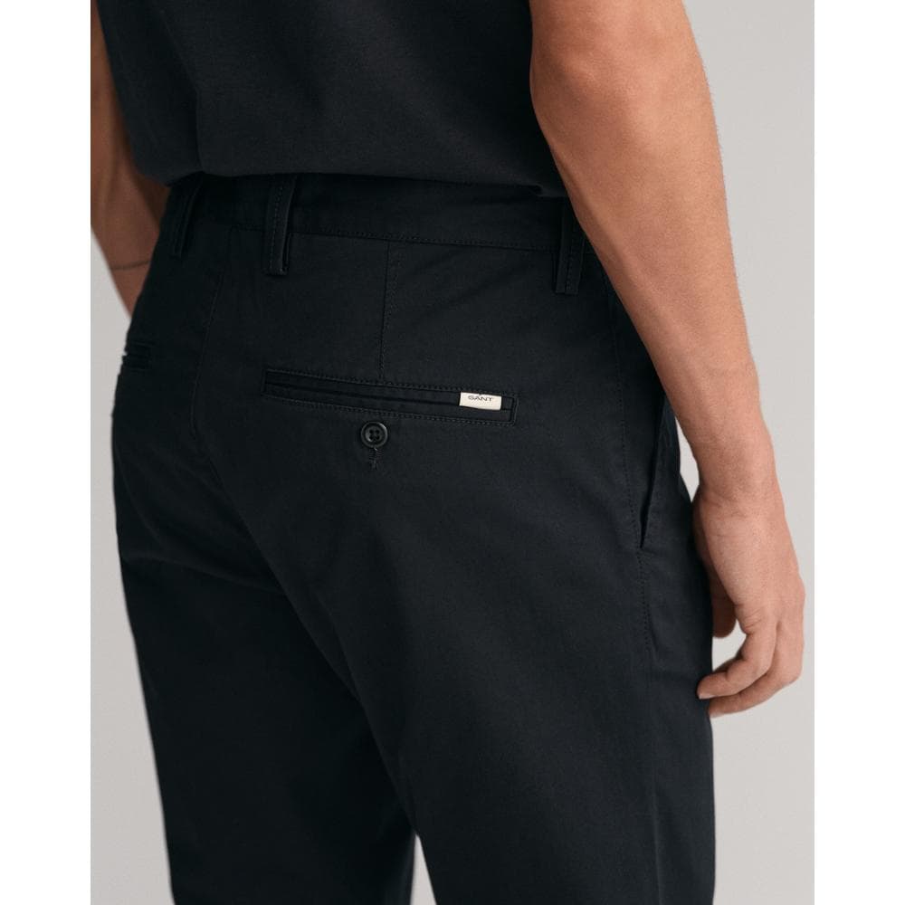 GANT Mens Slim Fit Twill Chinos - 5 Black