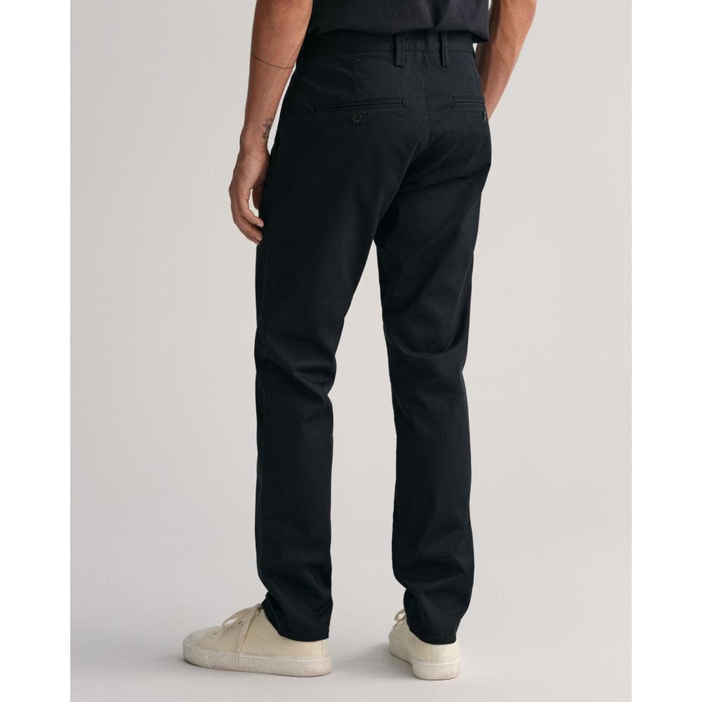 GANT Mens Slim Fit Twill Chinos - 5 Black