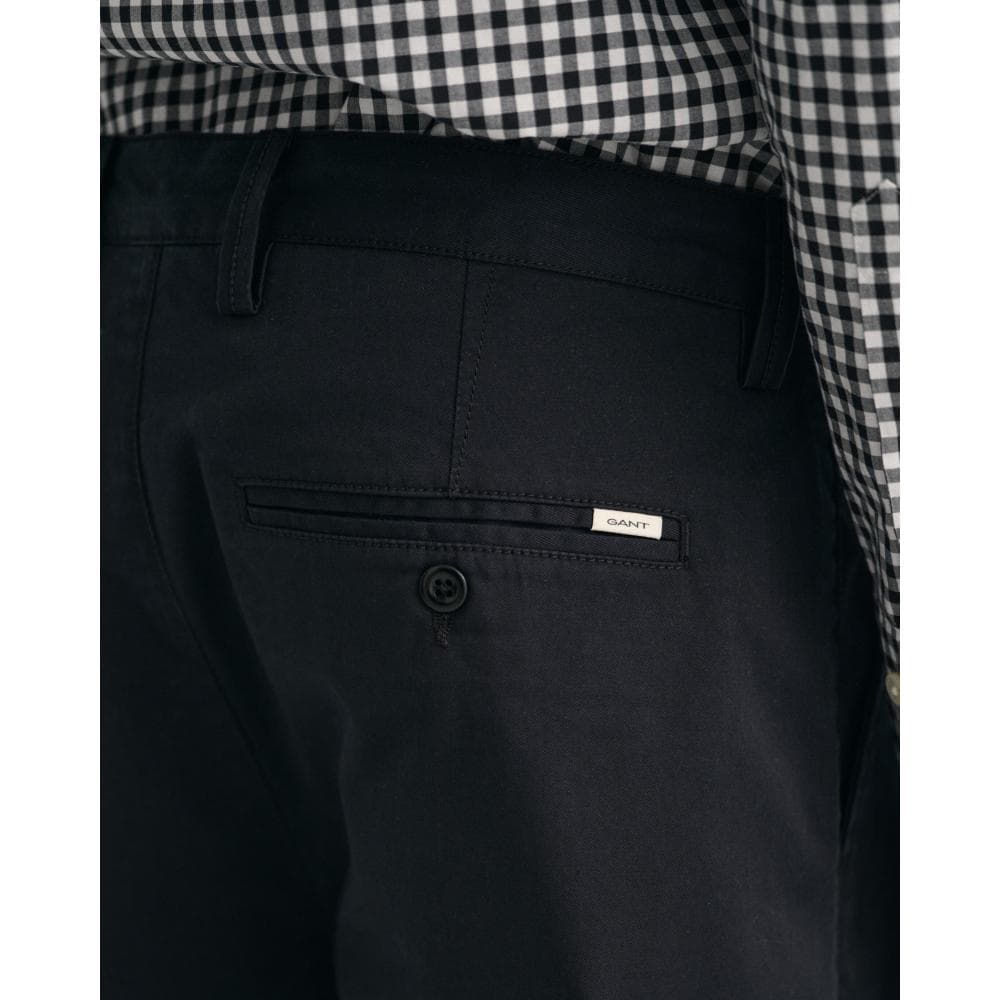 GANT Mens Regular Fit Twill Chinos - 5 Black