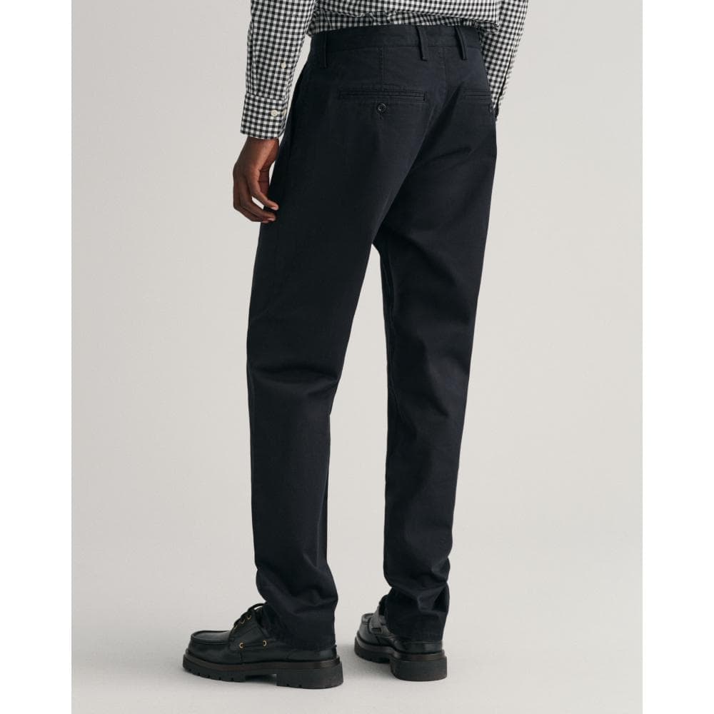 GANT Mens Regular Fit Twill Chinos - 5 Black