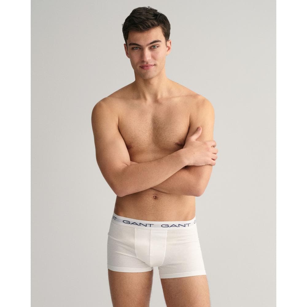 GANT 3-Pack Mens Cotton Jersey Trunks - 110 White