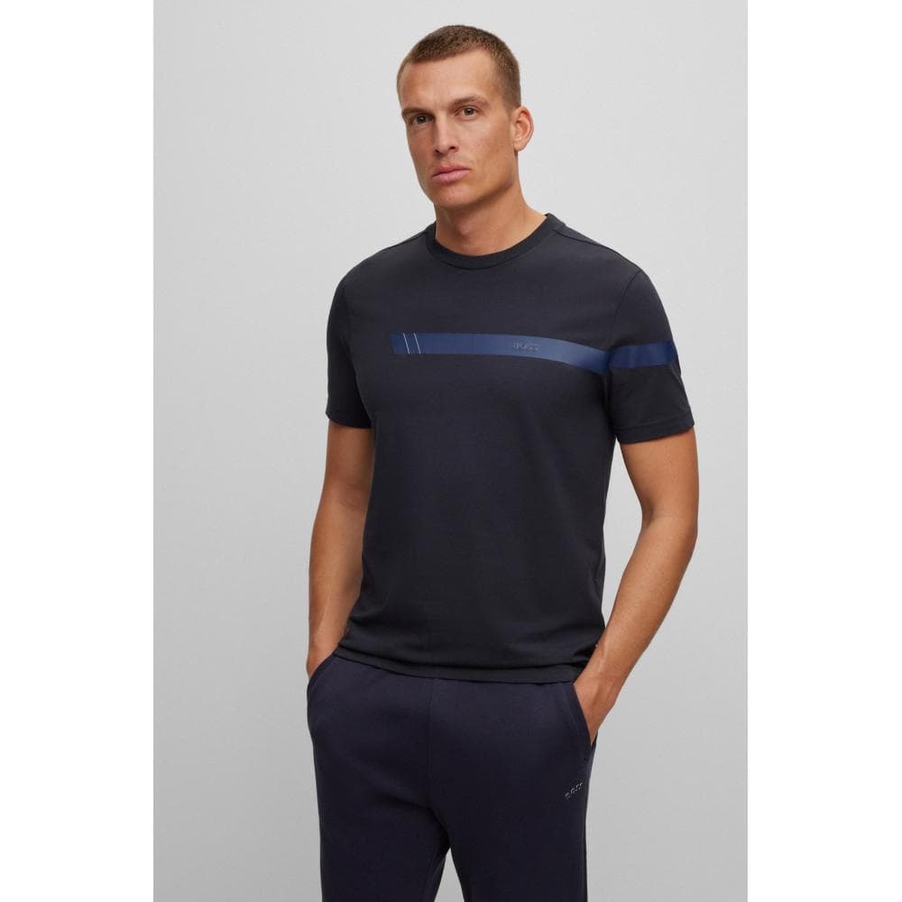 BOSS Green Tee 2 Mens Strip Logo T-Shirt