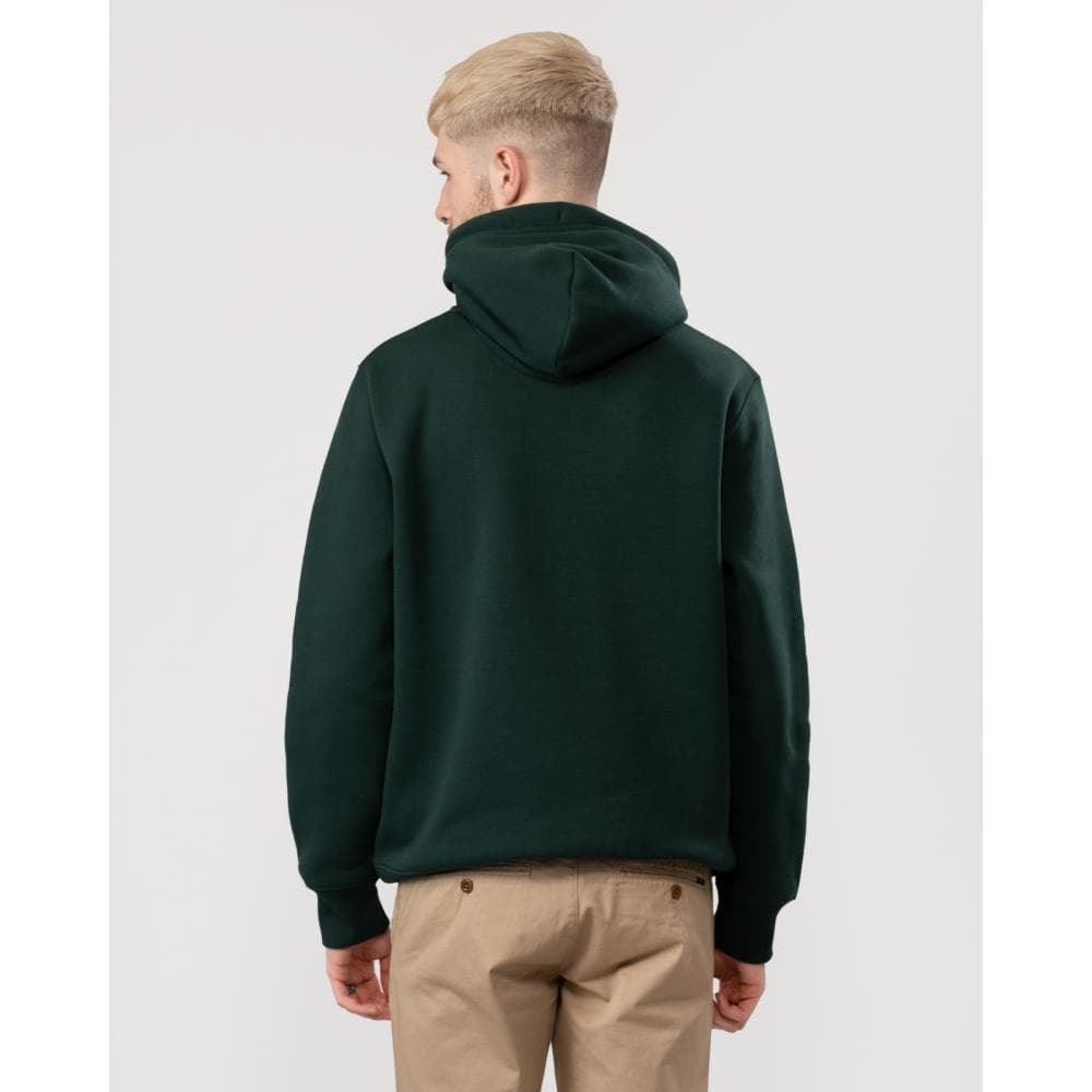 GANT Mens Regular Fit Shield Logo Pullover Hoodie - 374 Tartan Green