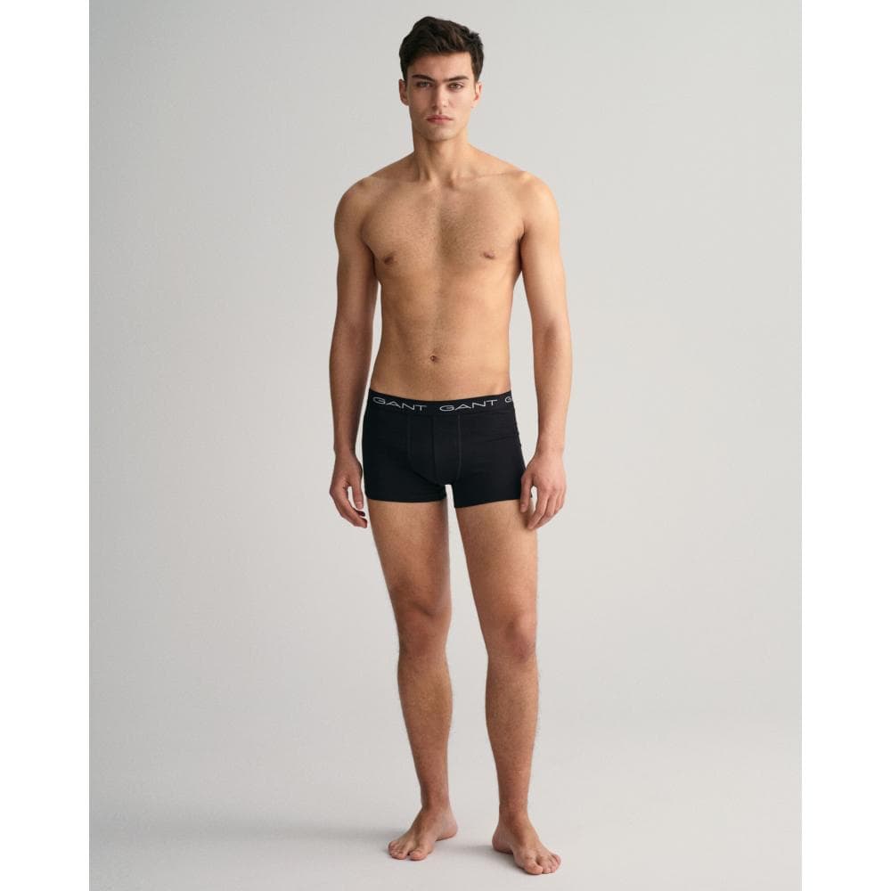GANT 3-Pack Mens Cotton Jersey Trunks - 5 Black